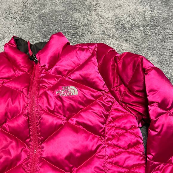 The North Face Coat Kids Youth Large 14-16 Pink 550 Down Puffer Jacket - Picture 2 of 12